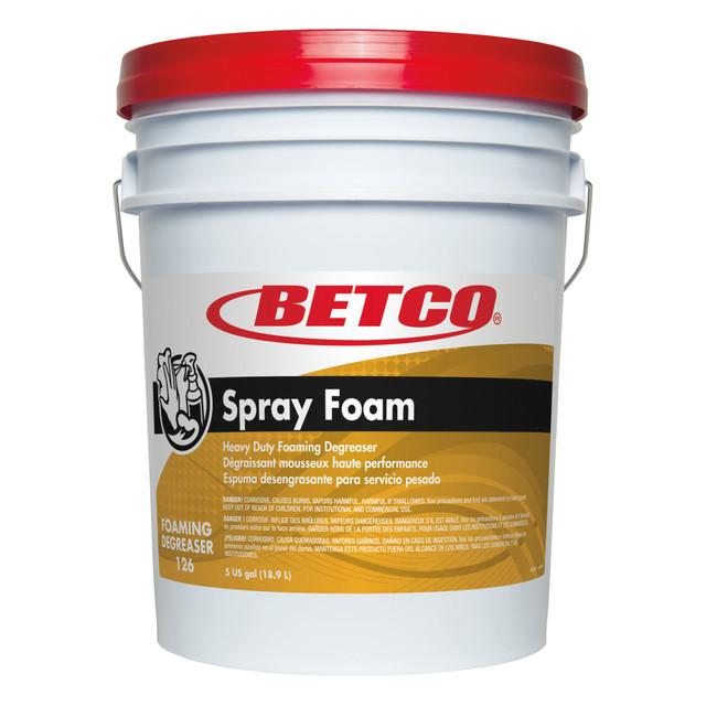 BETCO CORPORATION 1260500 Betco Spray Foam Degreaser, 640 Oz Bottle