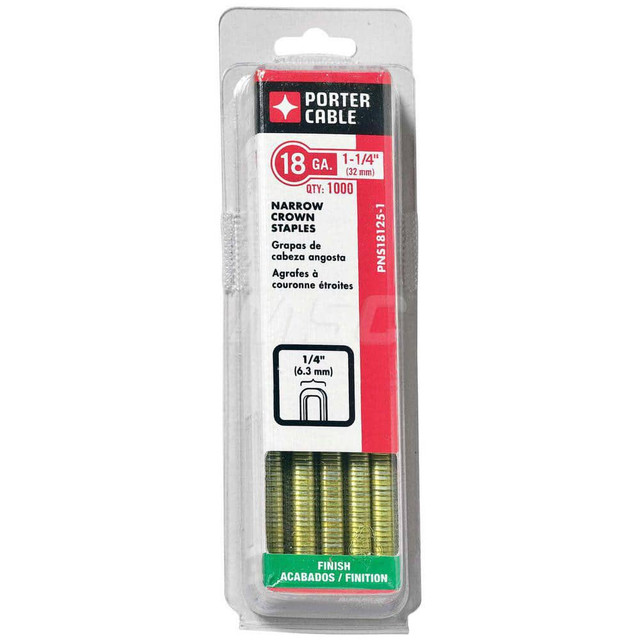 Porter-Cable PNS18125-1 Narrow Crown Construction Staple: 1/4" Wide, 1-1/4" Long, 18 Gauge