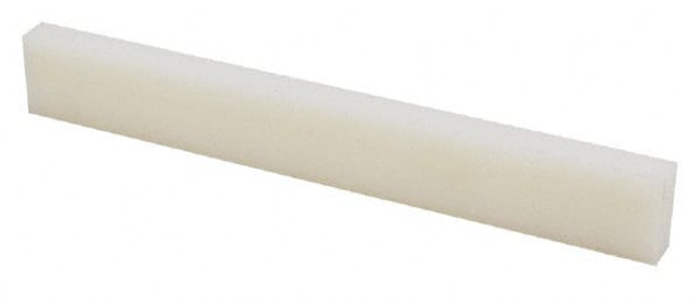 MSC 5508772 Plastic Bar: Nylon 6/6, 5/8" Thick, 24" Long, Natural Color