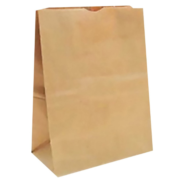 DURO BAG MFG. CO. 81186 Duro Bag Novolex Paper Carry-Out Bags, 6 1/4inH x 9 3/4inW x 6 1/4inD, Brown, Pack Of 500