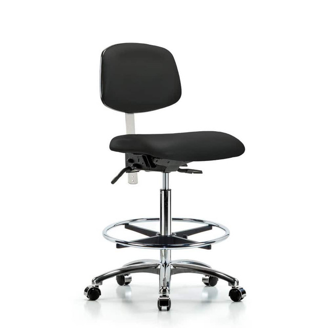 Blue Ridge Ergonomics MSC43799 Task Chair: Vinyl, Black