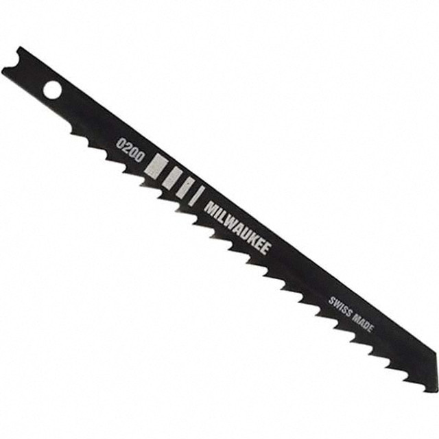 Milwaukee Tool 48-42-0200 Jigsaw Blade: High Carbon Steel, 6 TPI, 0.065" Blade Thickness, 0.2813" Blade Width