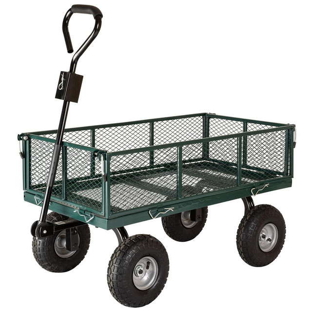 Garden Star 70107-MAR Carts; Cart Type: Garden Cart ; Brake Type: No Brake ; Width (Inch): 20 ; Assembly: Assembly Required ; Wheel Diameter: 10in ; Material: Steel