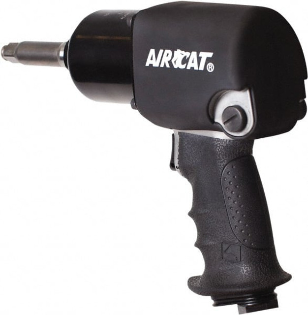 AIRCAT 1460-XL-2 Air Impact Wrench: 1/2" Drive, 9,500 RPM, 725 ft/lb