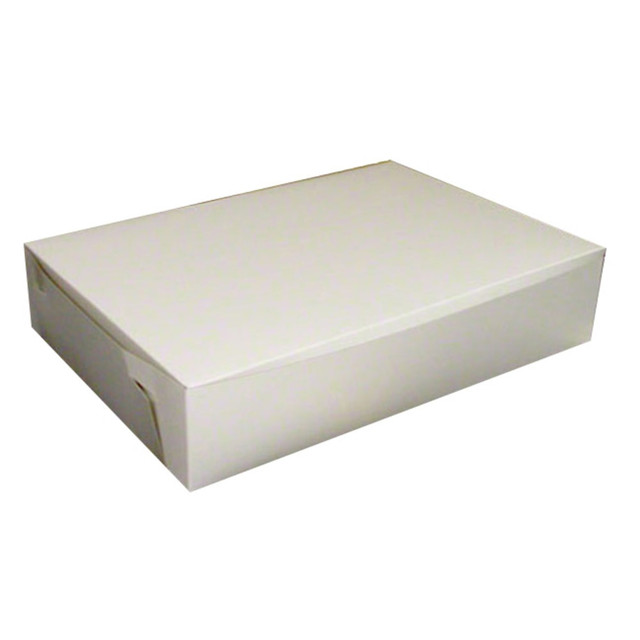 White 20144B  Bakery Boxes, 1/2 Sheet Cake, 20in x 14in x 4in, Case Of 50