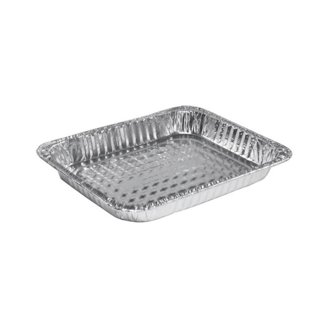 HFA 32035100  Half Size Foil Pans, 107 Oz, 12 3/4in x 10 3/8in x 2 3/16in , Silver, Carton Of 50