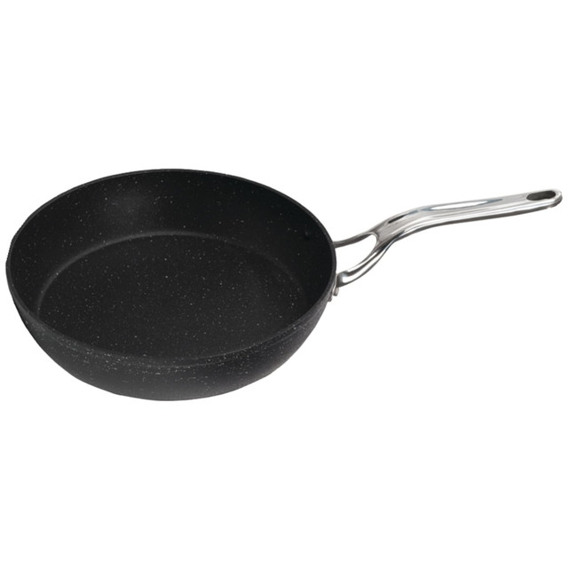 STARFRIT USA INC 060310-006-0000 THE ROCK By Starfrit Aluminum Nonstick Fry Pan With Stainless Steel Handle, 8in, Black