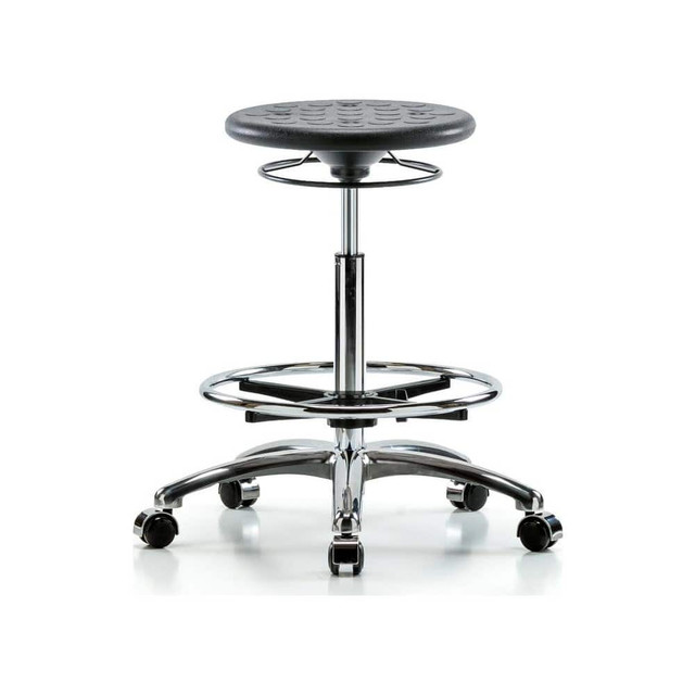 Blue Ridge Ergonomics MSC43378 Lab Stool: Polyurethane, 25" Seat Width, 25" Seat Depth