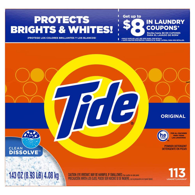 Tide PGC85006CT Laundry Detergent: Powder, 143 oz