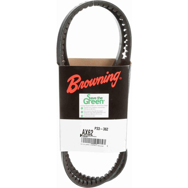 Browning 1089481 V-Belt: Section AX, 64.2" Outside Length, 1/2" Belt Width
