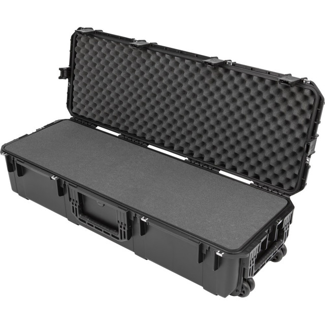 SKB CORPORATION SKB Cases 3I-4414-10BL  iSeries Protective Case With Layered Foam Interior With In-Line Skate-Style Wheels And Push-Button Release Pull Handle, 44-1/2inH x 14-1/2inW x 10inD, Black