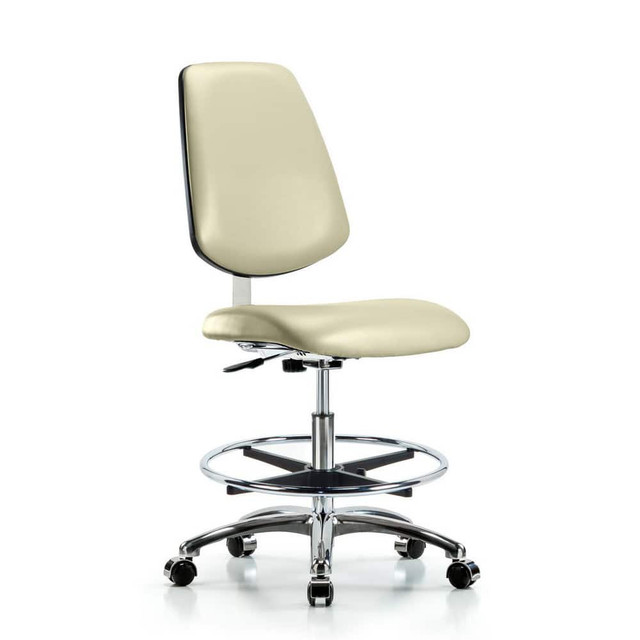 Blue Ridge Ergonomics MSC40359 Task Chair: Vinyl, Adobe White
