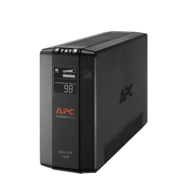 AMERICAN POWER CONVERSION CORP APC BX1000M  Back-UPS Pro BX Compact Tower Uninterruptible Power Supply, 8 Outlets, 1,000VA/600 Watts, BX1000M