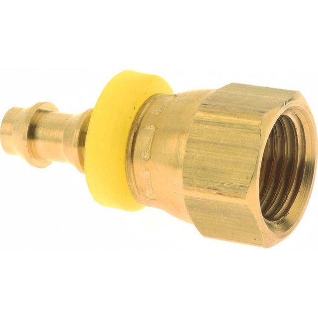 Dixon Valve & Coupling 2880409C Barbed Push-On Hose Female Connector: 9/16" UNF, Brass, 1/4" Barb
