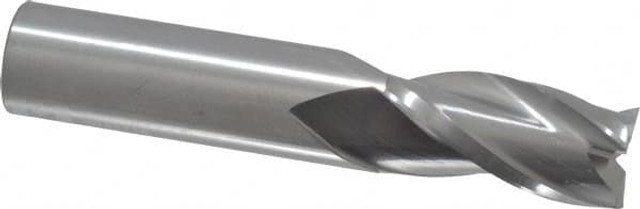 RobbJack C1-301-24 Square End Mill: 3/4'' Dia, 1-1/2'' LOC, 3/4'' Shank Dia, 4'' OAL, 3 Flutes, Solid Carbide