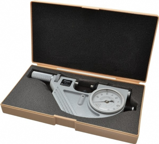 Mitutoyo 523-131 Mechanical Outside Micrometer: 1" Range, 0.00005" Graduation