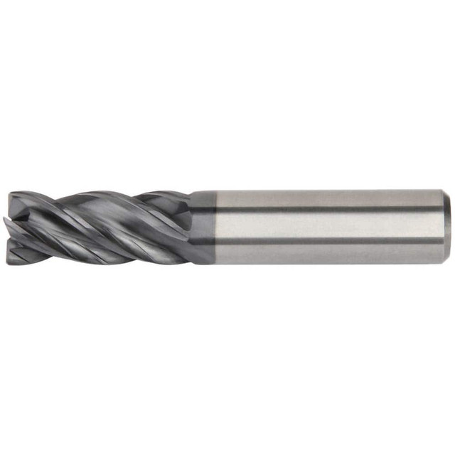 Kennametal 6676961 Square End Mill:  1.0000" Dia, 2.25" LOC, 1" Shank Dia, 5" OAL, 4 Flutes, Solid Carbide