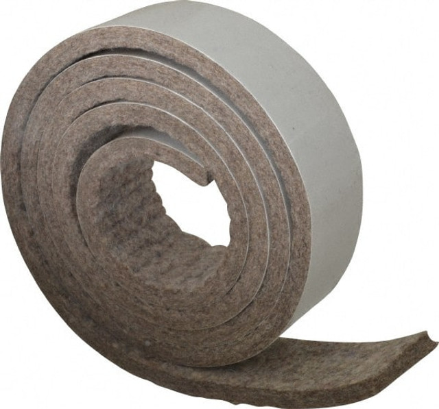 MSC 1/4X1.5X5'ADHF3 1/4 Inch Thick x 1-1/2 Inch Wide x 5 Ft. Long, Felt Stripping