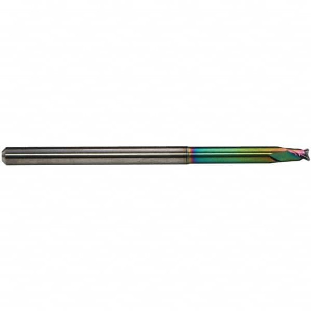 Emuge 1941R.004 Roughing & Finishing End Mill: 4 mm Dia, 2 Flutes, 0.5 mm Corner Radius, Corner Radius End