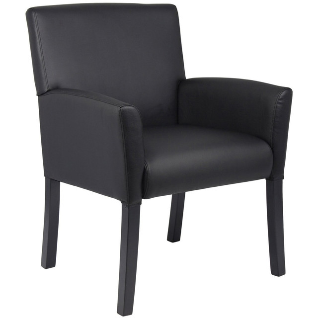 NORSTAR OFFICE PRODUCTS INC. B639-BK Boss Office Products Box-Arm Chair, Black NORSTAR OFFICE PRODUCTS INC. B639-BK Boss Office Products Box-Arm Chair, Black