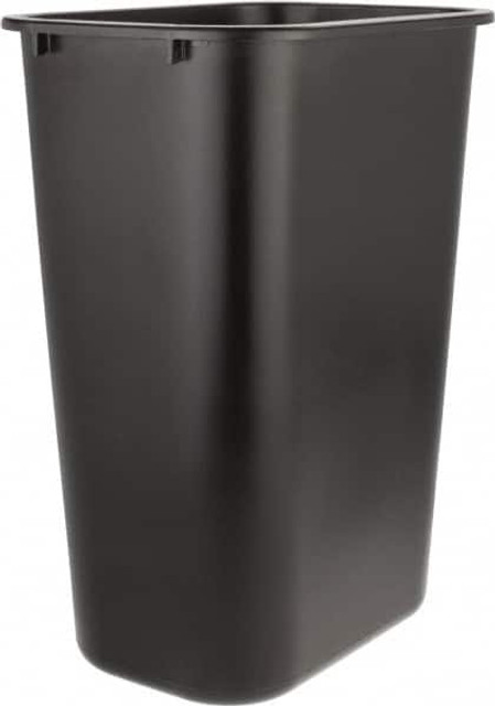 Rubbermaid FG295700BLA Trash Can: 41 qt, Rectangle, Black