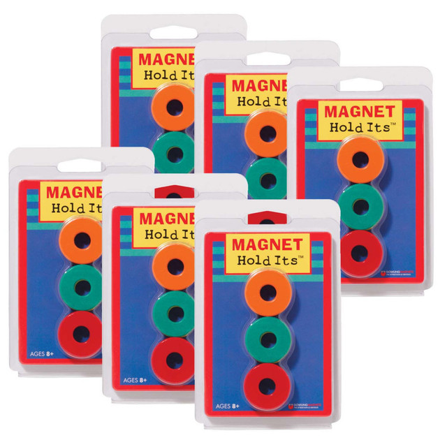 Dowling Magnets DO-735010-6  Ceramic Ring Magnets, 6 Per Pack, 6 Packs