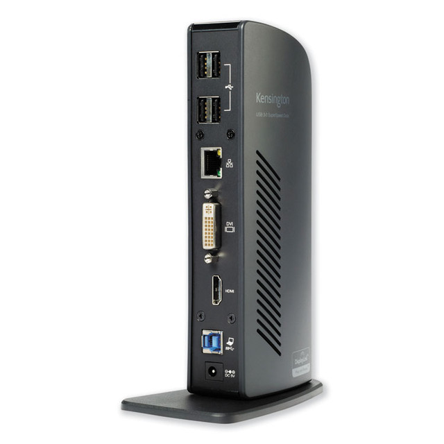 KENSINGTON 33972 USB 3.0 Docking Station with DVI/HDMI/VGA Video, 1 DVI and 1 HDMI Out