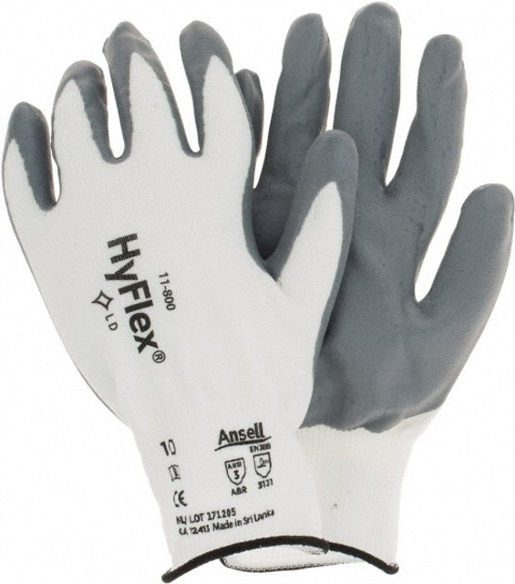 Ansell 11-800-10 Series 11-800 General Purpose Work Gloves: X-Large, Nitrile-Coated Nylon