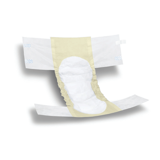 MEDLINE INDUSTRIES, INC. FitRight FITBASICXLGZ  Basic Disposable Briefs, X-Large, White/Yellow, Bag Of 25 Briefs