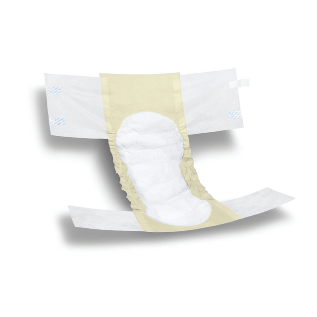 MEDLINE INDUSTRIES, INC. FITBASICXLGZ FitRight Basic Disposable Briefs, X-Large, White/Yellow, Bag Of 25 Briefs MEDLINE INDUSTRIES, INC. FITBASICXLGZ FitRight Basic Disposable Briefs, X-Large, White/Yellow, Bag Of 25 Briefs
