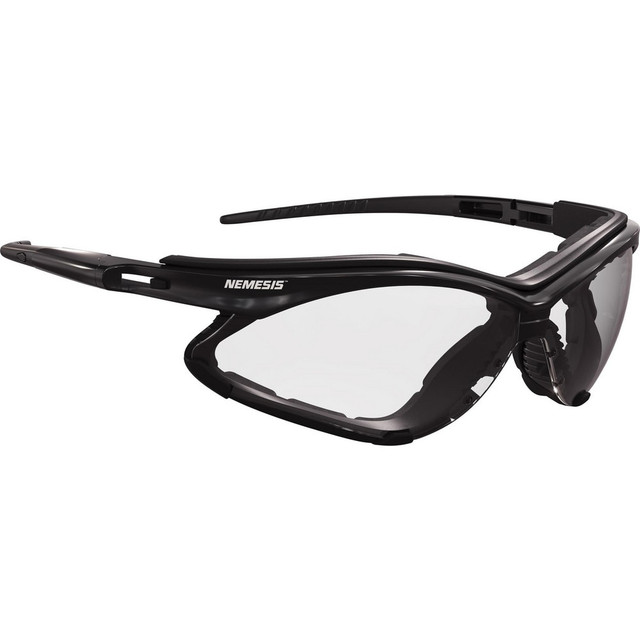 KleenGuard 65335 Safety Glasses; Type: Safety ; Lens Coating: Anti-Fog ; Frame Color: Black ; Lens Color: Clear ; Lens Material: Polycarbonate ; Size: Universal