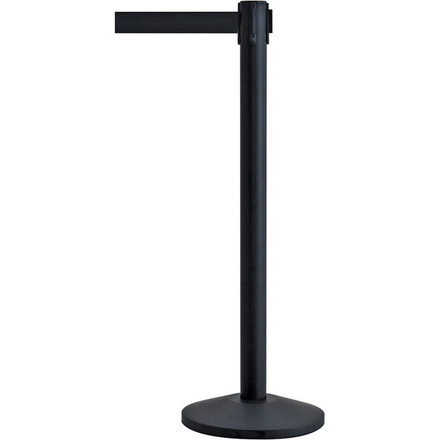 Tensator QWAYPOST-33-B9 Free Standing Retractable Barrier Post: Metal Post, Plastic Base