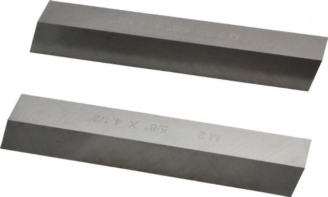 Cleveland C44522 Tool Bit Blank: 5/8" Wide, 5/8" High, 4-1/2" OAL, M2 High Speed Steel, Square