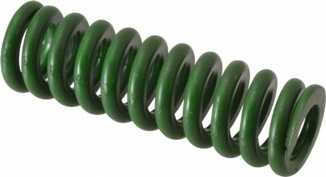 Associated Spring Raymond 106-308 Die Spring: 5/8" Hole Dia, 11/32" Rod Dia, 2" Free Length, Green