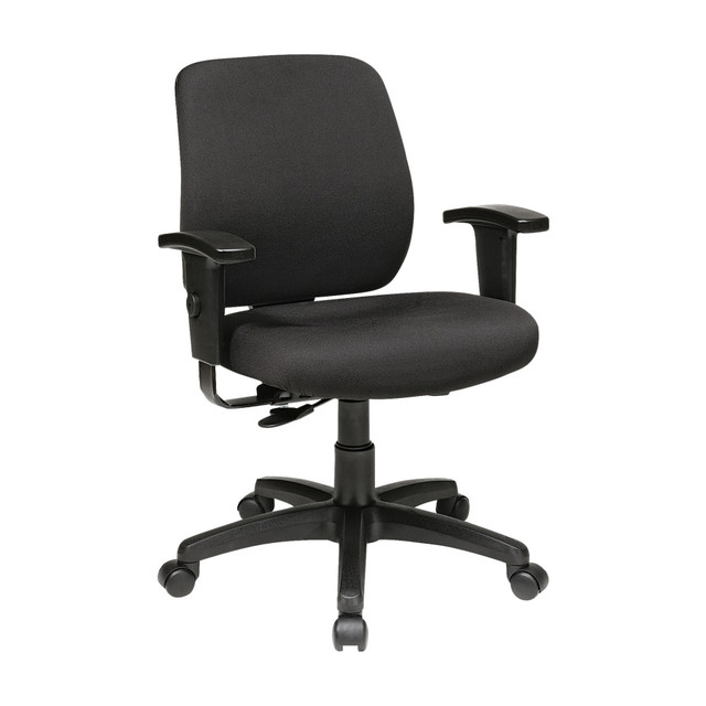 OFFICE STAR PRODUCTS 33107-30 Office Star Work Smart Deluxe Task Chair, Black