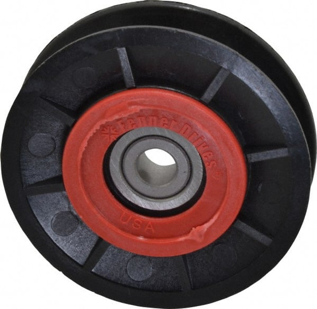 Fenner Drives VA3001RB0001 3/8 Inside x 3" Outside Diam, 1/2" Wide Pulley Slot, Glass Reinforced Nylon Idler Pulley