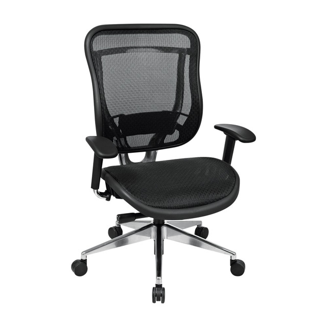 OFFICE STAR PRODUCTS 818A-11P9C1A8 Office Star Space Series 818 Mesh Deluxe Chair, Black