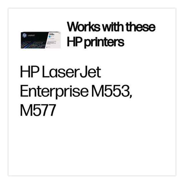 HP INC CF361A HP 508A, (CF361A) Cyan Original LaserJet Toner Cartridge