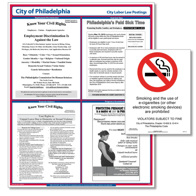 TAX FORMS PRINTING, INC. EPP12 ComplyRight City Poster Bundle, English, Philadelphia, Pennsylvania TAX FORMS PRINTING, INC. EPP12 ComplyRight City Poster Bundle, English, Philadelphia, Pennsylvania