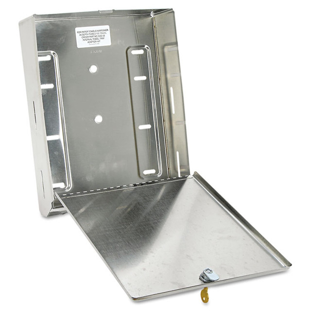 BOBRICK WASHROOM 262 Surface-Mounted Paper Towel Dispenser, 10.75 x 4 x 14, Stainless Steel