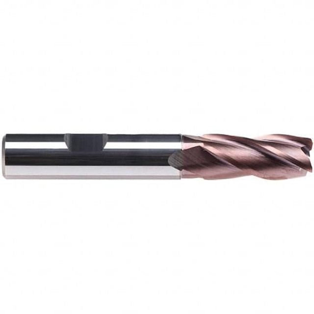 Emuge 1999A.0375 3/8" Diam 4-Flute 38° Solid Carbide 0.008" Chamfer Length Square Roughing & Finishing End Mill