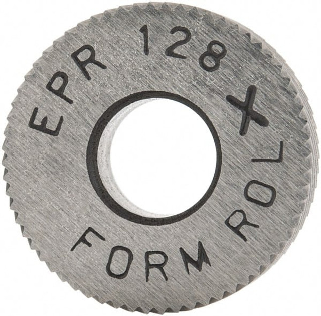 MSC EPRX128 Standard Knurl Wheel: 1/2" Dia, 80 ° Tooth Angle, Diagonal, Cobalt