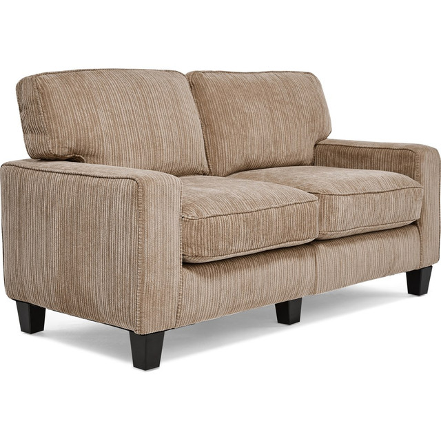 MILLWORK HOLDING CO INC CR43529PB Serta RTA Santa Cruz Collection Fabric Loveseat Sofa, 61inW, Platinum