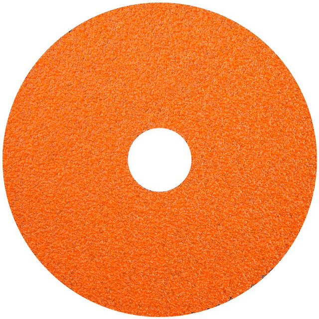 Norton 69957370195 Fiber Disc: 4-1/2" Disc Dia, 7/8" Hole, 60 Grit, Ceramic Alumina