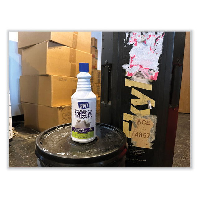 MOTSENBOCKER'S Lift-Off® 40703 Tape, Label and Adhesive Remover, 32oz, Pour Bottle, 6/Carton