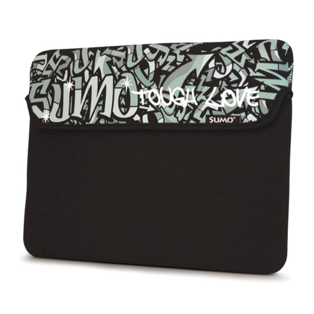 MOBILE EDGE LLC ME-SUMO77131M SUMO Graffiti 13in Macbook Sleeve - 10in x 13.5in x 1in - Neoprene - Black