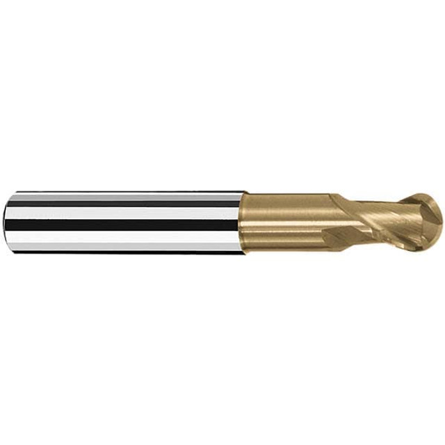 Fraisa V7470220 Ball End Mill: 4.00 mm Dia, 5.00 mm LOC, 2 Flute, Solid Carbide