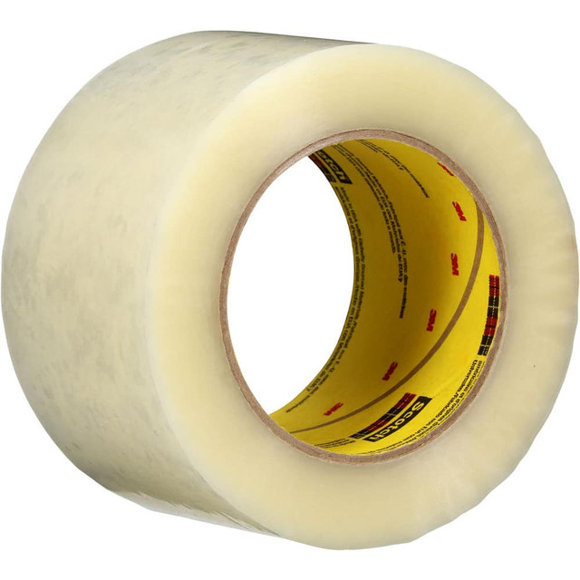3M Box Sealing & Label Protection Tape; Overall Thickness: 1.6mil; Overall Length: 999.56; Overall Width: 2; Tensile Strength: 30lb/in; Adhesive Type: Hot Melt 7100291634
