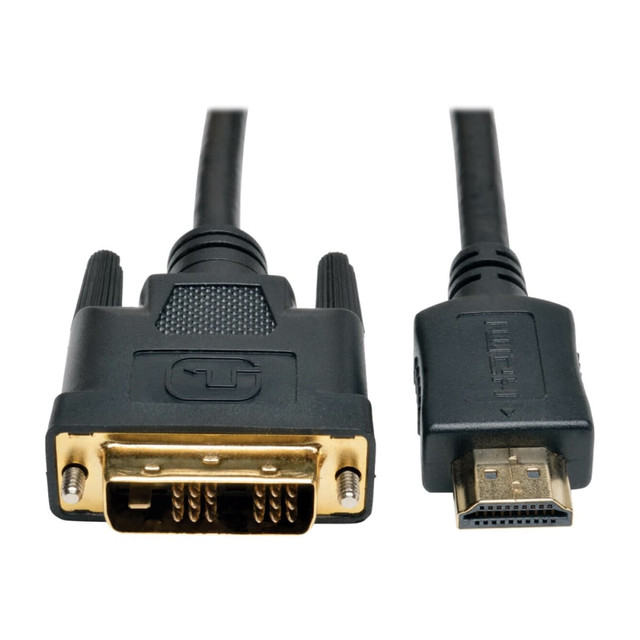 TRIPP LITE P566-003 Eaton Tripp Lite Series HDMI to DVI Cable, Digital Monitor Adapter and Video Converter (HDMI to DVI-D M/M), 3 ft. (0.91 m) - Adapter cable - single link - HDMI male to DVI-D male - 3 ft - double shielded - black