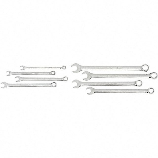 GEARWRENCH 81932 Combination Wrench: 9 Pc, 10 mm, 11 mm, 12 mm, 13 mm, 14 mm, 15 mm, 7 mm, 8 mm & 9 mm Wrench, Metric